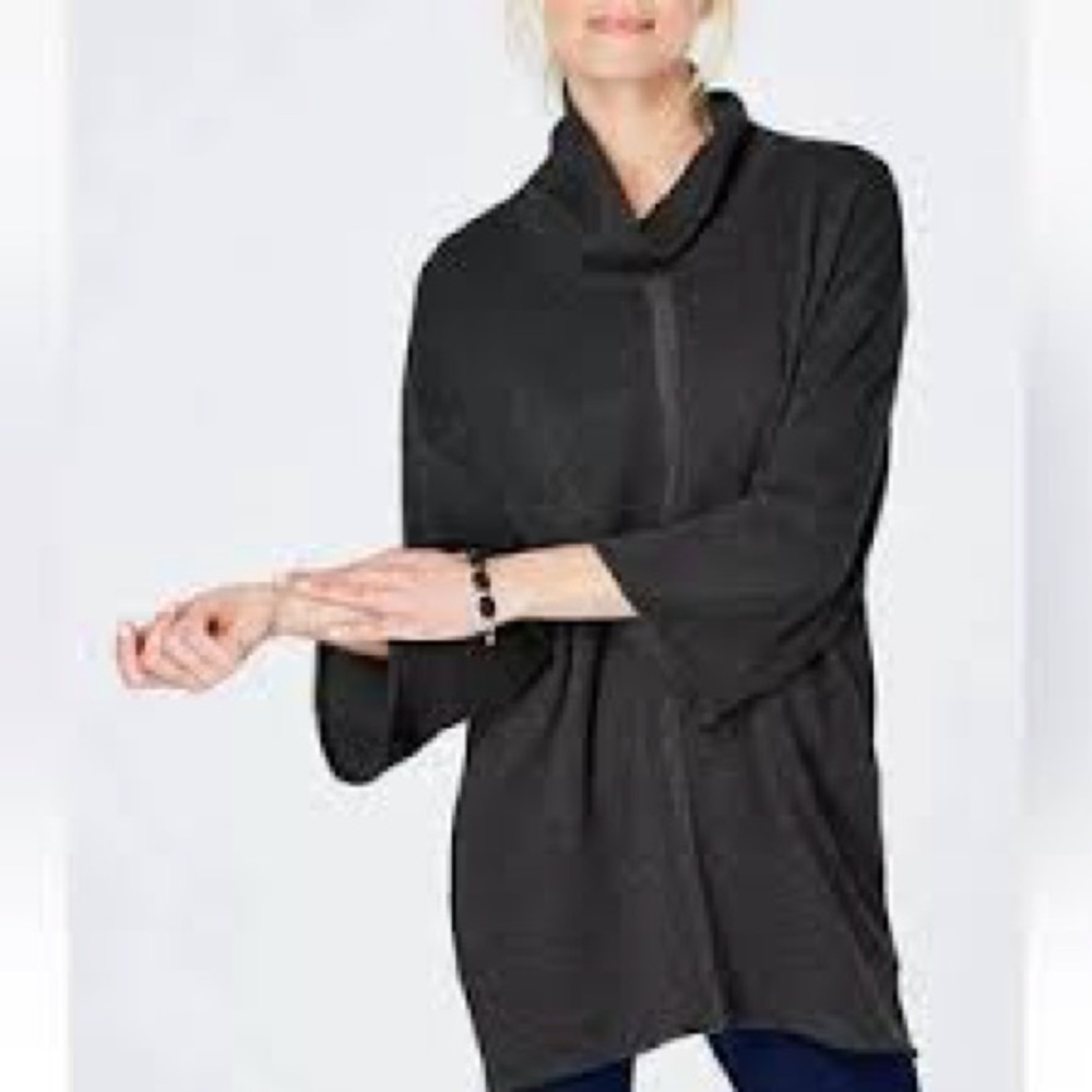 Pure Jill Women’s Grey Tunic Top with pockets / Size: Small / Cozy / Fall